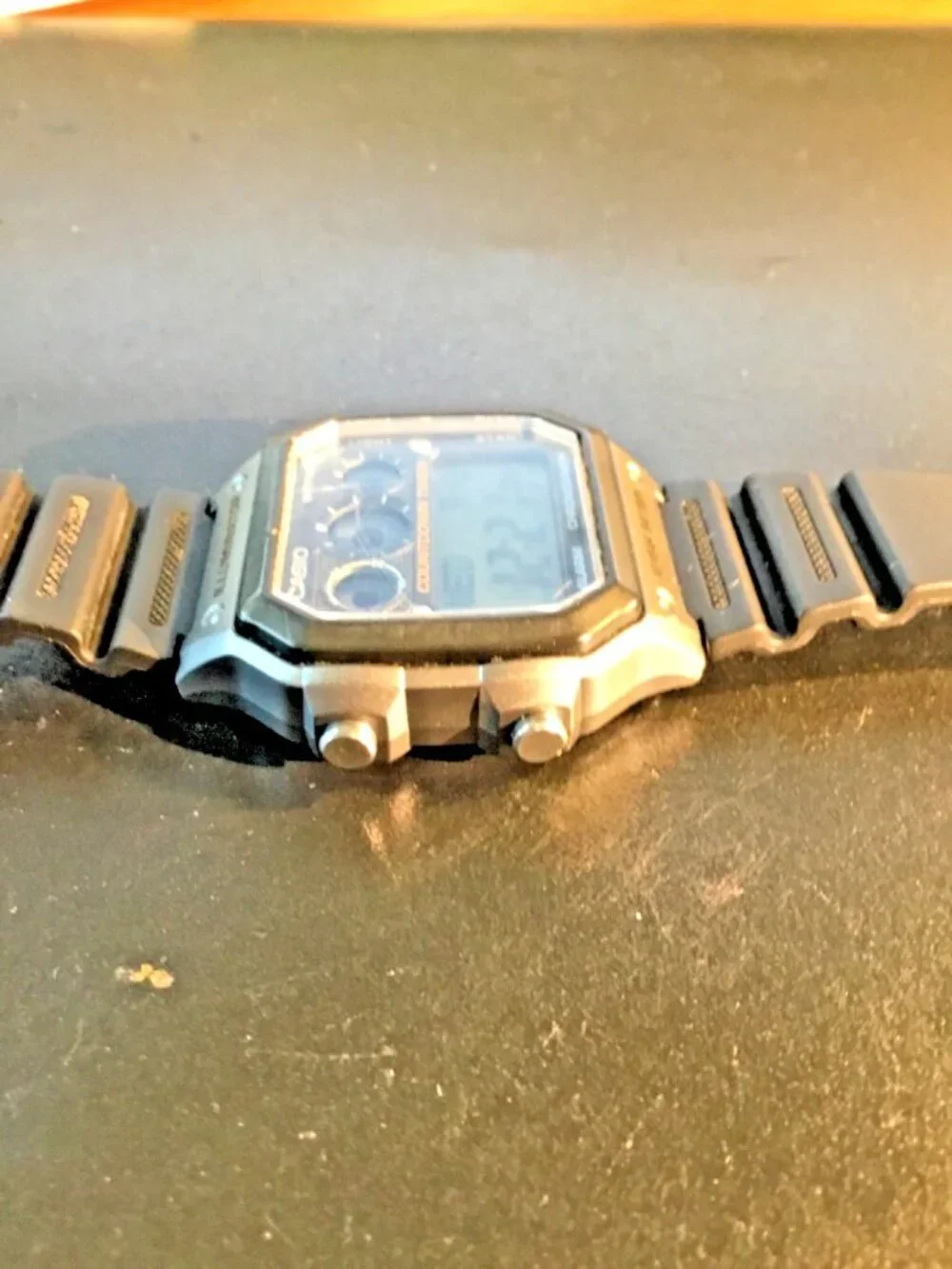 Casio AE-1300W Digital Sport Watch WR100 9 Timer Alarm Chrono=new battery